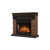 Портал Firelight Bricks Wood 25 камень темный, шпон венге НС-1287017