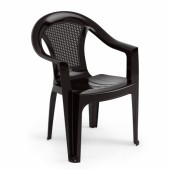 Кресло пластмассовое Альтернатива коричневое М8530