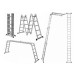 Лестница-Трансформер 2 секции по 4 ступени + 2 секции по 5 ступеней