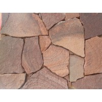 Камень дикий Красно-коричневый (25м2)