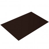 Плоский лист 0,35 2х1,25 Шоколад PE-foil RAL8017 без пленки