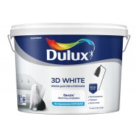 Краска DULUX 3D White для стен и потолков матовая BW 9л