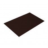 Плоский лист 0,4  2х1,25 Шоколад PE-foil RAL8017