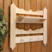 Полка-вешалка резная 3 крючка 55х50х12см 4430963