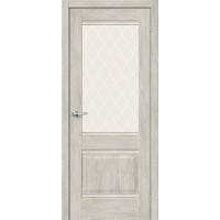 Дверь Прима-3 Chalet Provence / CT-White Crystal Эко Шпон 