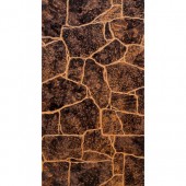 Панель МДФ листовая 1220х2440х5,5мм Камень темно-коричневый (Бутан) с теснением