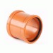 Муфта ПВХ 110 рыжая