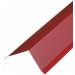 Ветровая планка 80х100мм L-2м Красное вино PE RAL 3005