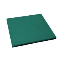 Плитка Резиновая 500х500 40мм Гладкая Зеленая
