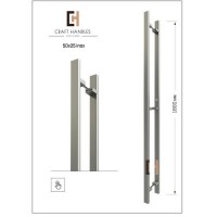 Арт. 50х25 Inox Basic+ , L-1800 мм