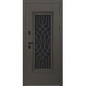 Стальная дверь Таганай с окном и английской решеткой (терморазрыв 3к)